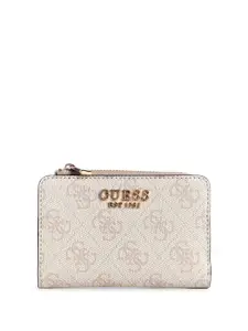 GUESS Women Printed PU Two Fold Wallet