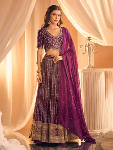 Alaya Advani Embroidered Beads and Stones Ready to Wear Lehenga & Blouse With Dupatta