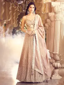 Alaya Advani Embroidered Thread Work Ready to Wear Lehenga & Blouse With Dupatta