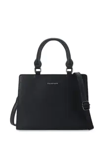 Fastrack PU Half Moon Satchel with Tasselled