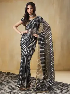 RACHNA Embellished Organza Ready to Wear Saree