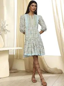 Biba Women Floral Printed Flared Sleeves Kurta