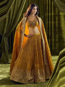 Alaya Advani Embroidered Thread Work Ready to Wear Lehenga & Blouse With Dupatta