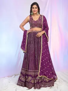 Alaya Advani Embroidered Beads and Stones Ready to Wear Lehenga & Blouse With Dupatta