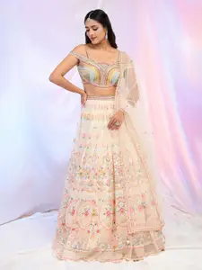 Alaya Advani Embroidered Thread Work Ready to Wear Lehenga & Blouse With Dupatta