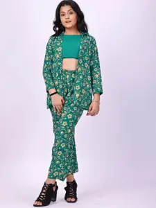 Aarya Designer Girls Printed Top with Trousers