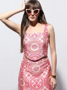 Vero Moda Women Geometric Print Crop Top