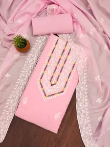 HMP Fashion Embroidered Unstitched Dress Material