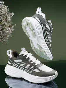 bacca bucci Women RUNWAY Olive Mesh Lace-Ups Running Sports Shoes