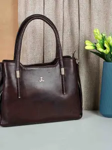 Mochi Textured Leather Shopper Satchel with Tasselled