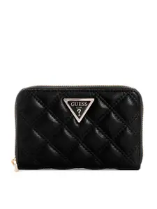 GUESS Women Brand Logo Textured PU Two Fold Wallet