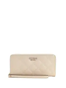 GUESS Women Textured Two Fold Wallet
