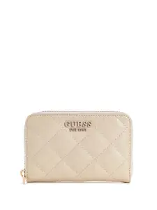 GUESS Women Textured Zip Around Wallet