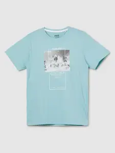 max Boys Graphic Printed Round Neck Cotton T-shirt