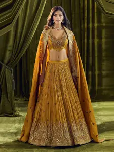 Alaya Advani Embroidered Beads and Stones Ready to Wear Lehenga & Blouse With Dupatta