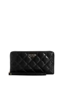 GUESS Women Textured PU Two Fold Wallet
