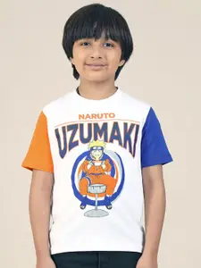 Kids Ville Boys Naruto Graphic Anime Printed Round Neck Cotton T-shirt