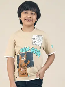 Kids Ville Boys Sponge Bob Graphic Printed Round Neck Cotton T-shirt