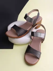 DressBerry Women Open Toe Block Heel Sandals
