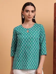 Anouk Rustic Women Ethnic Motifs Printed Pure Cotton Short Kurti