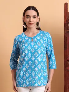 Anouk Rustic Women Ethnic Motifs Printed Pure Cotton Short Kurti