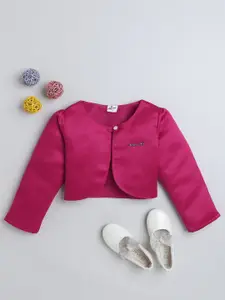 The Magic Wand Girls Crop Button Bolero Shrug
