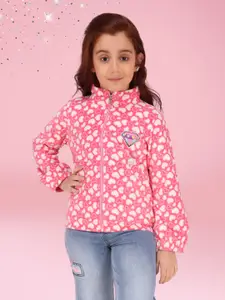 CUTECUMBER Girls Printed High Neck Sweatshirt