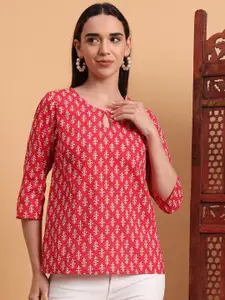 Anouk Rustic Women Ethnic Motifs Printed Pure Cotton Short Kurti