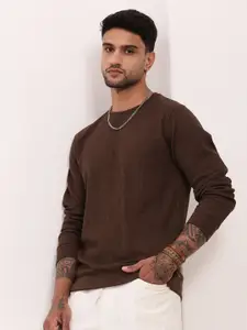 SHOWOFF Men Round Neck Pullover Cotton Sweatshirt