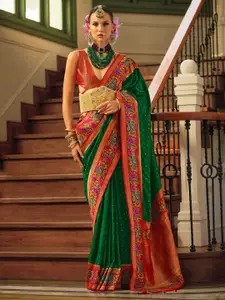 Anouk Polka Dots Woven Design Zari Banarasi Saree