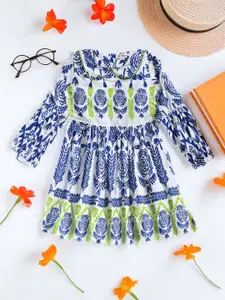 Bella Moda Print Peplum Dress