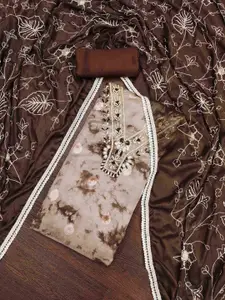 KIMISHA Floral EmbellishedUnstitched Dress Material