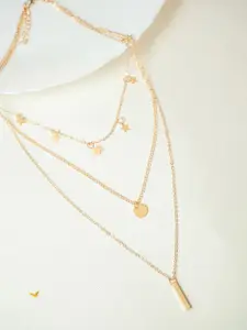 VIRAASI Gold-Plated Layered Necklace