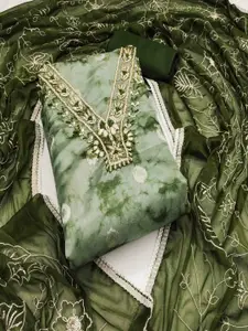 KIMISHA Floral Embellished Unstitched Dress Material