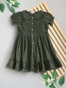 Bella Moda Floral Print Flutter Sleeve Fit & Flare Dress