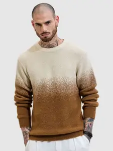 Snitch Men Self Design Ombre Pullover