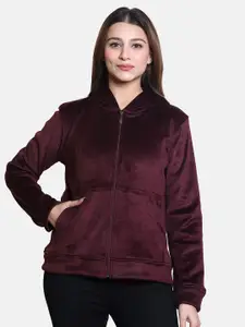 BAESD Women Striped Hooded Sweatshirt