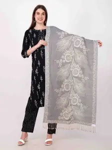 DressBerry Women Self Design Scarves