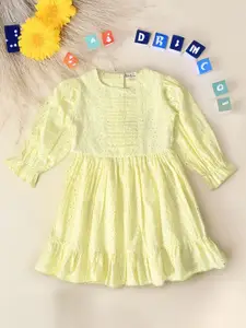 Bella Moda Girls Cotton A-Line Dress