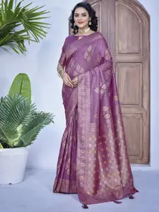Satrani Woven Design Zari Pure Silk Banarasi Saree