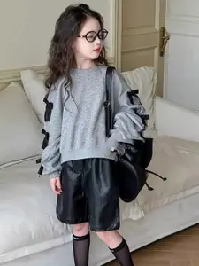 StyleCast x Revolte Girls Round Neck Sweatshirt