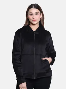 BAESD Women Striped Hooded Sweatshirt