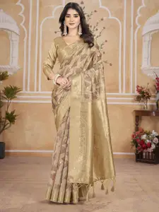 Mitera Woven Design Zari Silk Blend Banarasi Saree