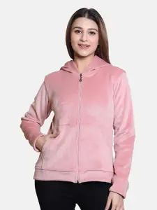 BAESD Women Striped Hooded Sweatshirt