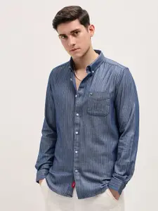 THE BEAR HOUSE Men Slim Fit Multi Stripes Opaque Striped Casual Shirt