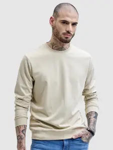 Snitch Men Round Neck Pure Cotton Sweatshirt