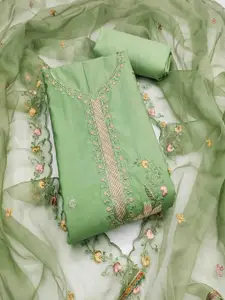 KIMISHA Floral Embroidered Unstitched Dress Material