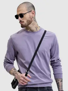 Snitch Men Round Neck Pure Cotton Sweatshirt