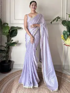 Saree mall Sequinned Tissue Sarees