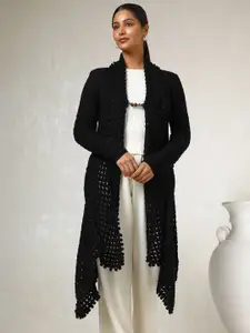 Soch Self Design Longline Acrylic Open Front Shrug